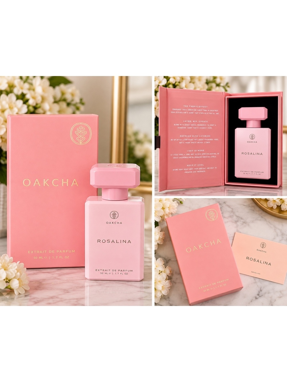 Oakcha Rosalina Extrait de Parfum 50ml 1.7 oz NEW in Box Creed Carmina Inspired